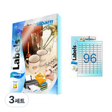 올바른라벨 레이저용 투명방수라벨지, 96칸, 75개
