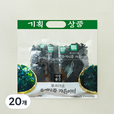 기장물산 유기식품 인증 부드러운 자른미역, 25g, 20개