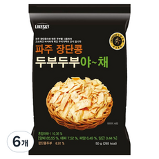 하늘처럼 파주 장단콩 두부두부 야채, 50g, 6개