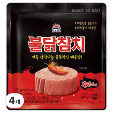 사조 불닭참치 파우치, 4개, 100g