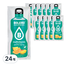 BOLERO 無糖水果風味沖泡飲 綜合維他命口味, 9g, 1包, 24包