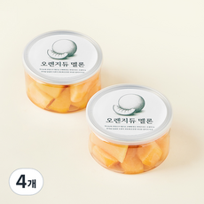 컷팅 오렌지듀 멜론, 200g, 4개