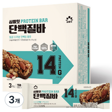 심플잇 단백질바 3p, 150g, 3개