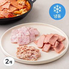 땅스 3종 모둠햄 포켓팩 (냉동), 250g, 2개