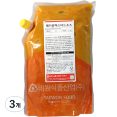 태원식품 테이준 머스타드 소스, 3개, 2kg