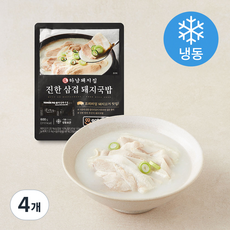 하남돼지집 진한 삼겹 돼지국밥 (냉동), 600g, 4개