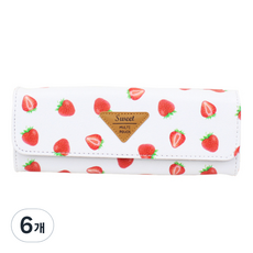 포포팬시 과일 스윗 필통, 스트로베리, 6개