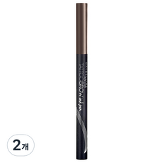 메이블린 뉴욕 타투브로우 잉크펜 0.5g, 그레이 브라운, 2개
