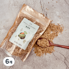 뜰안애 국내산 부드러운 통귀리, 300g, 6개