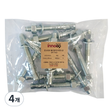 Innotime 混凝土鍍鋅楔形錨栓 12件, 4個