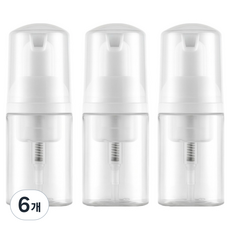驚奇商店攜帶型泡泡泡沫容器 30ml, 透明, 6個