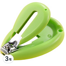 The Living 嬰幼兒專用指甲剪, 3個, 綠色