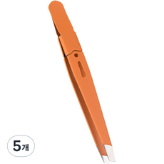 바코젤 修眉美容夾 鑷子, 橘色, 5個