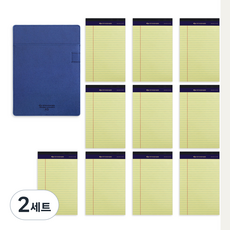 標準寫字板 A5 + Legal Pad 10入, 海軍藍(寫字板), 混合色(Legal Pad), 2套