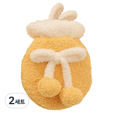 Solre 暖水袋 熱敷包 黃色 350ml 10 x 16 x 3 cm, 2套