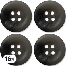 Button King 東大門鈕扣王 高級霧面大衣開襟衫鈕扣 30mm, GY Brain, 16個