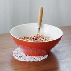 DOHO 陶瓷麵碗, 紅色, 1入