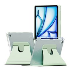 누아트 아이패드 펜슬 수납 거치대 스마트 턴 커버 케이스, 민트, 1개