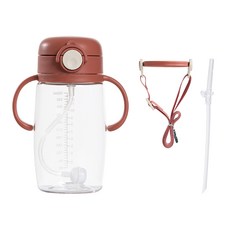 랄라비 플러스 트라이탄 빨대컵 세트, 350ml, 1개, Red