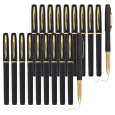 GoodGoodShop 書寫感佳 高級中性筆 1mm, 黑色, 20個