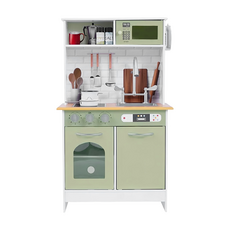 TEAMSON 小廚師波士頓現代玩具廚房, 橄欖綠, 1個