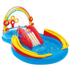 INTEX 彩虹圈圈戲水池 57453, 混合色