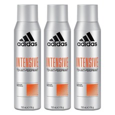 愛迪達 adidas 男用制汗爽身噴霧 強效乾爽 持久乾爽制汗 散發清新檸檬香, 3瓶, 150ml