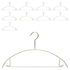 진심감성 고리회전형 논슬립 어깨뿔방지 옷걸이, 화이트, 10개