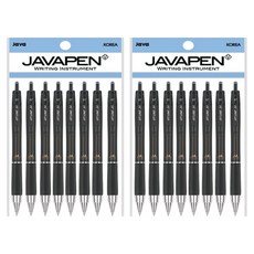 JAVAPEN Jetline M 低重心原子筆 0.7mm 8入, 黑色, 2個