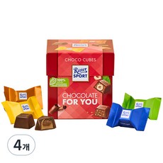 리터스포트 초코큐브 초콜릿 포유, 176g, 4개