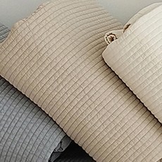 라비쉬앳홈 모노톤 60수 순면 피그먼트 침대패드 고무밴딩, 베이지