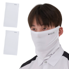 비안 자외선 차단 귀걸이 쿨 마스크, 화이트, 2개