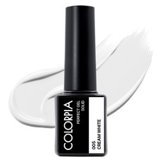 Colorpia 一步式純色凝膠美甲, 1個, 005 奶油白, 6g
