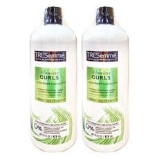 TRESemme 潤髮乳 無瑕捲髮 7倍滋潤 含椰子油, 828ml, 2瓶