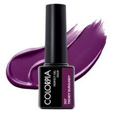 Colorpia 一步式純色凝膠指甲油, 1個, 007 時尚勃根地紅, 6g