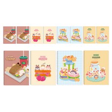 DADA Sosofun 兒童小學生英文窄行線圈筆記本, 隨機出貨, 12個