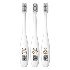 라이브오랄스 아동용 칫솔, 화이트 라오, 1개입, 3개