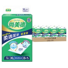 Sun Mate 尚美德 柔適潔淨看護墊, XL(60*90cm), 9片, 12包