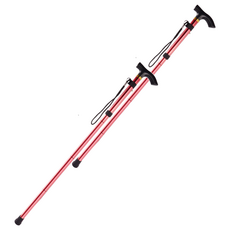 조인메이드 접이식 노인 어르신 지팡이, 레드, 2개
