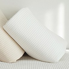 鬆緊帶式60支棉純色保潔墊, 白色