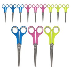 블루마토 중형 가위 17cm SCS002, 랜덤 발송, 12개입