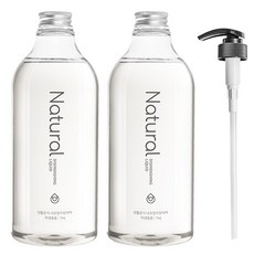 Saenghwalgongsik 廚房洗碗精 1000ml 2入+專用壓頭組, 1kg, 2瓶