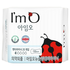 아임오 뉴슬림 팬티라이너, 일반, 20개입, 1개