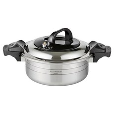 알텐바흐 엑스쿠첸 통5중 저압 냄비 4L, 24cm, 실버, 1개