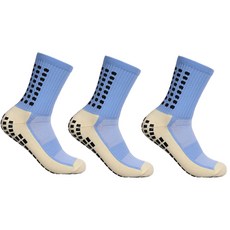 다품다 두꺼운 스포츠 장목 양말 3켤레, 스카이블루, 3개