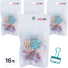 델리 컬러골드 와이어 집게클립 혼합 D0706 8p, 소, 16개