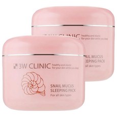3W CLINIC 蝸牛緊實彈力晚安凍膜 100ml, 1入, 2罐