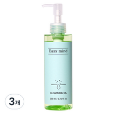 이지마인드 블랙헤드 아웃 비건 클렌징 오일, 3개, 200ml