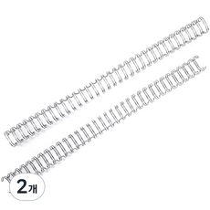 삼은파트너스 3:1 트윈 와이어링 100개입, 12.7mm, 은색, 2개