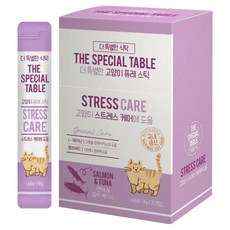 더특별한식탁 더 특별한 고양이 퓨레스틱, 스트레스 케어, 14g, 30개